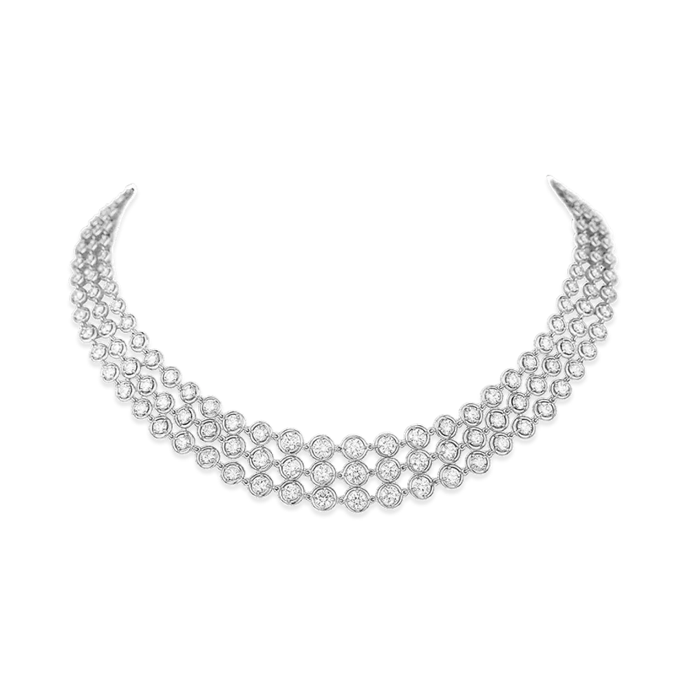 Van Cleef & Arpels Palmyre necklace "18K White gold/Diamond"