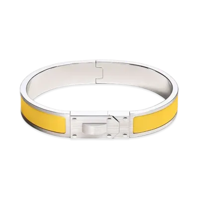 Hermes Kelly Men Bracelet "Jaune de Naples Mat"