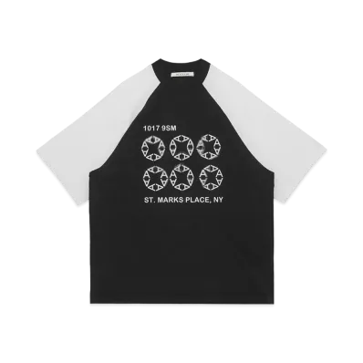 1017 ALYX 9SM Oversize Logo Raglan T-shirt "Black/White"