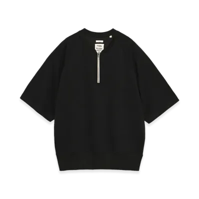 nanamica Harf Zip Sweat "Black"