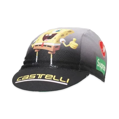 Supreme x SpongeBob SquarePants Castelli Cycling Cap "Black"