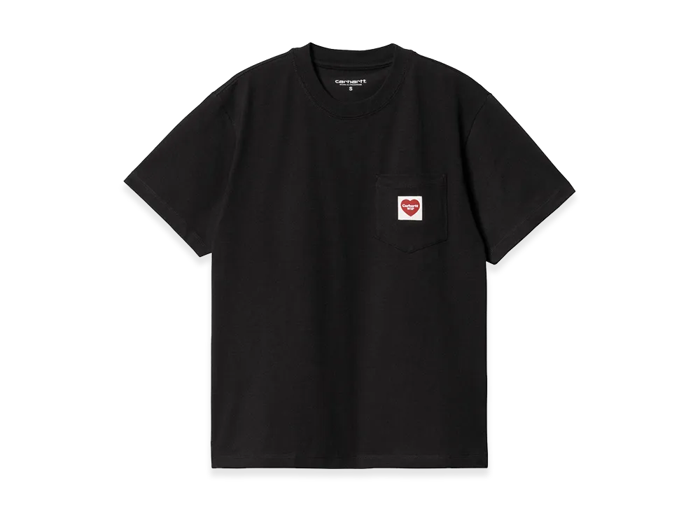 Carhartt WIP Women's S/S Pocket Heart T-Shirt "Black/Red"