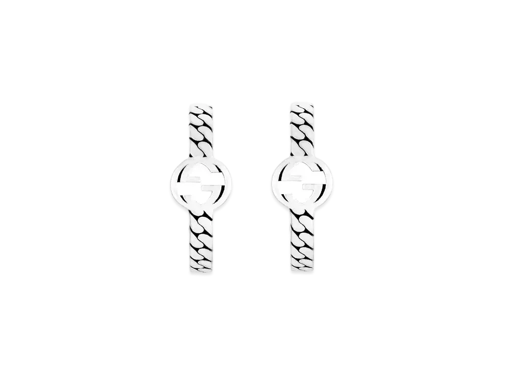 GUCCI Interlocking G Hoop Earrings