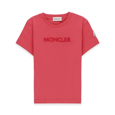 MONCLER Kids T-Shirt With Logo "Pink"
