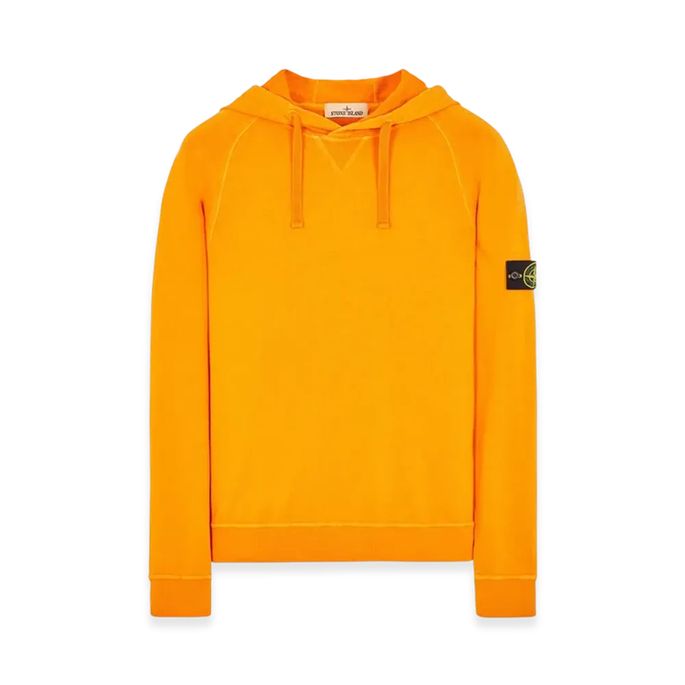 Stone Island 62160 Old Treatment Hooded Sweatshirt - 23SS "Orange"