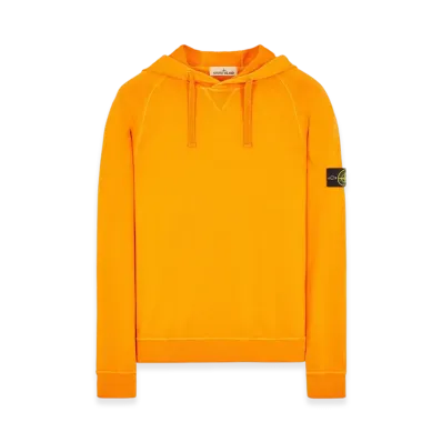 Stone Island 62160 Old Treatment Hooded Sweatshirt - 23SS "Orange"