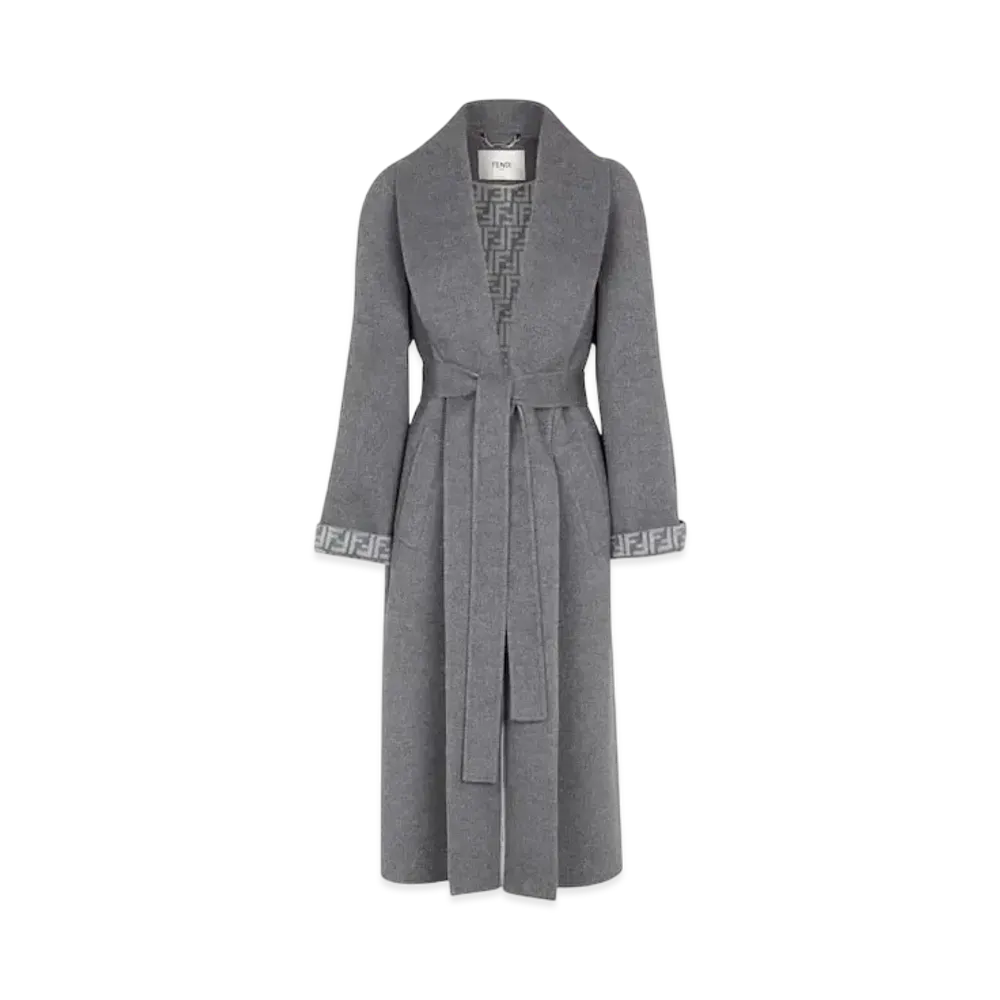 FENDI Women's Wool Coat "Gray"