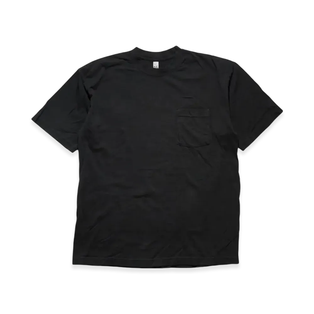Los Angeles Apparel 6.5OZ Short Sleeve Garment Dyed Pocket T-Shirt "Black"