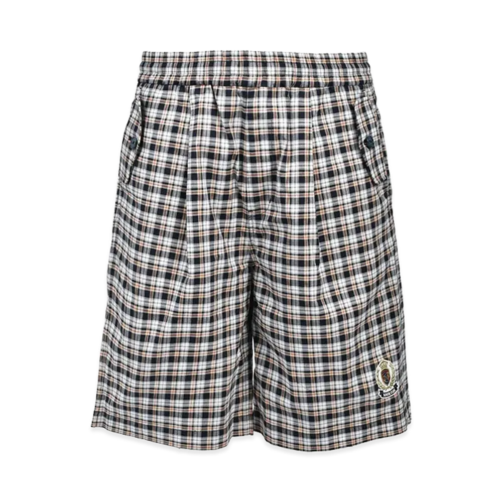 BREATH Emblem Logo Check Shorts "White"
