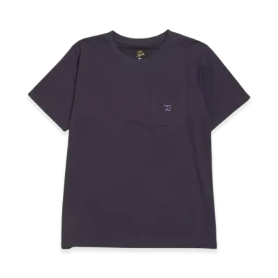 NEEDLES Logo S/S Crewneck T-Shirt "Eggplant"