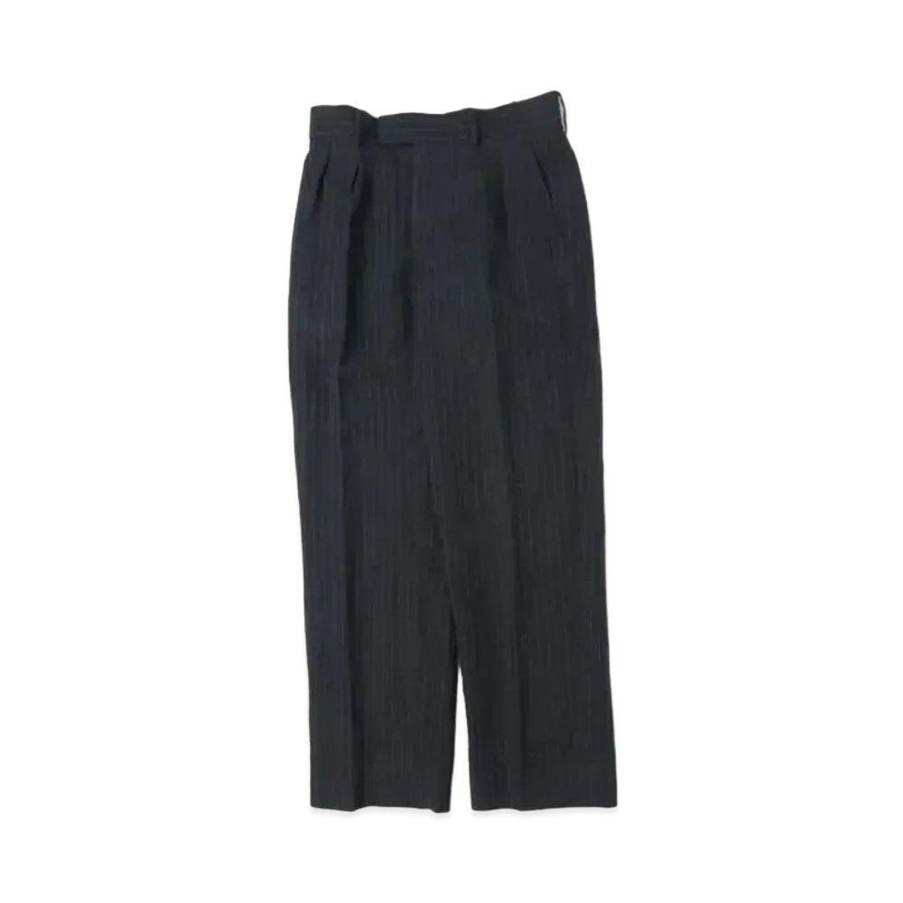 A.PRESSE Wide Tapered Trousers "Charcoar"