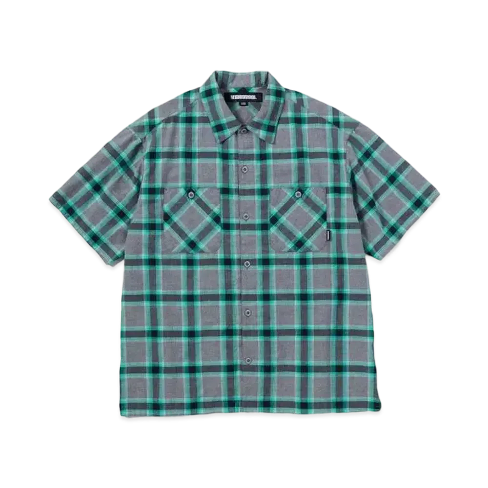 NEIGHBORHOOD Neoncheck Shirt SS "Green"