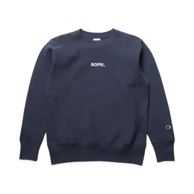 Champion x SOPH. Reverse Weave Crewneck Sweat "Navy"