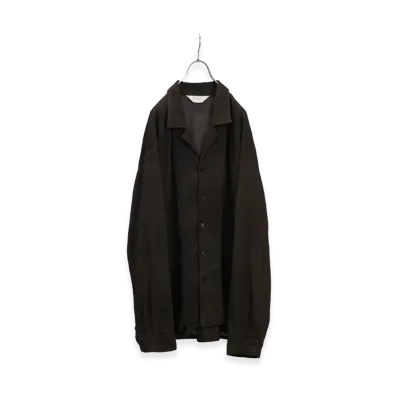 ANCELLM Crepe Shirt Jacket "Brown"
