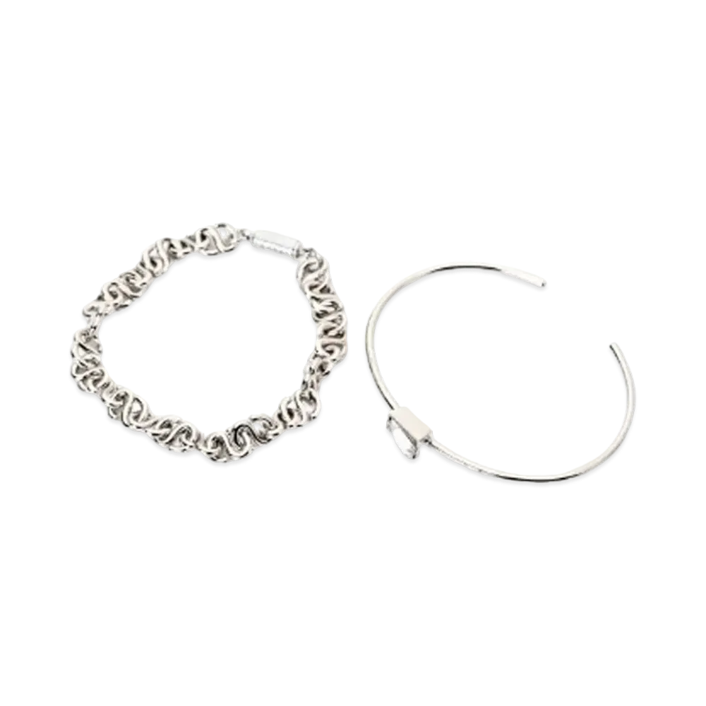 sacai Offset Bracelets "Silver"