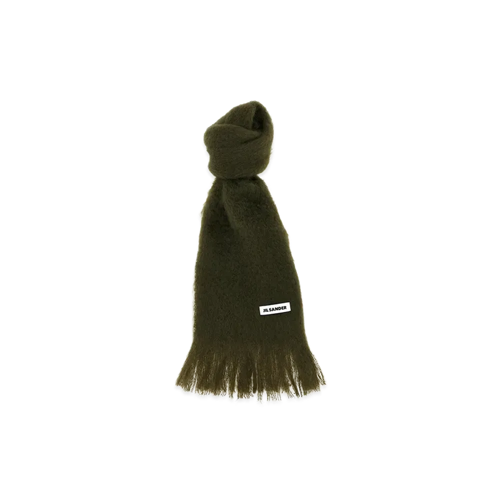 Jil Sander Women's Mohair Scarf "Green"