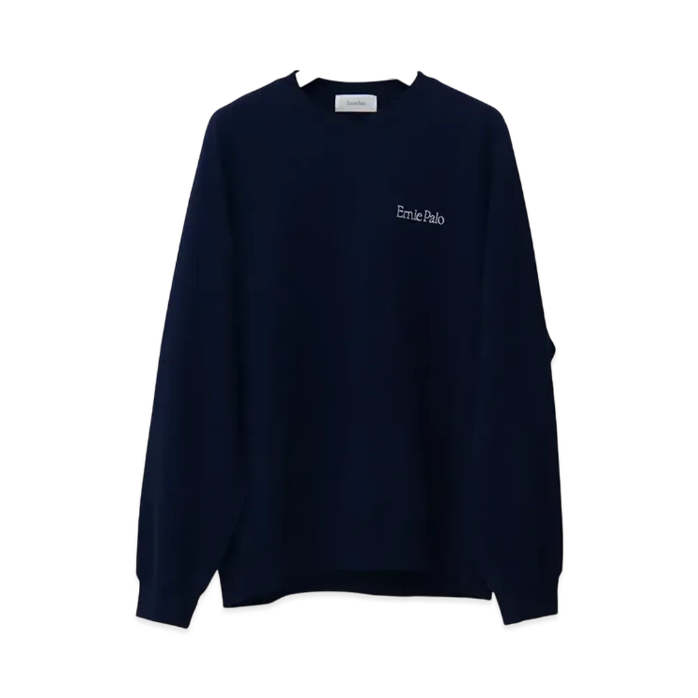 Ernie Palo Crew Neck Sweat "Navy"