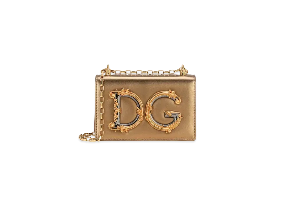 Dolce&Gabbana DG Girls Bag Mold Lenapa Leather "Gold"