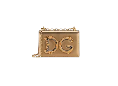 Dolce&Gabbana DG Girls Bag Mold Lenapa Leather "Gold"