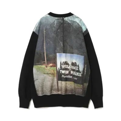 UNDERCOVER Twin Peaks Cotton Sweatshirt Pullover "Black"