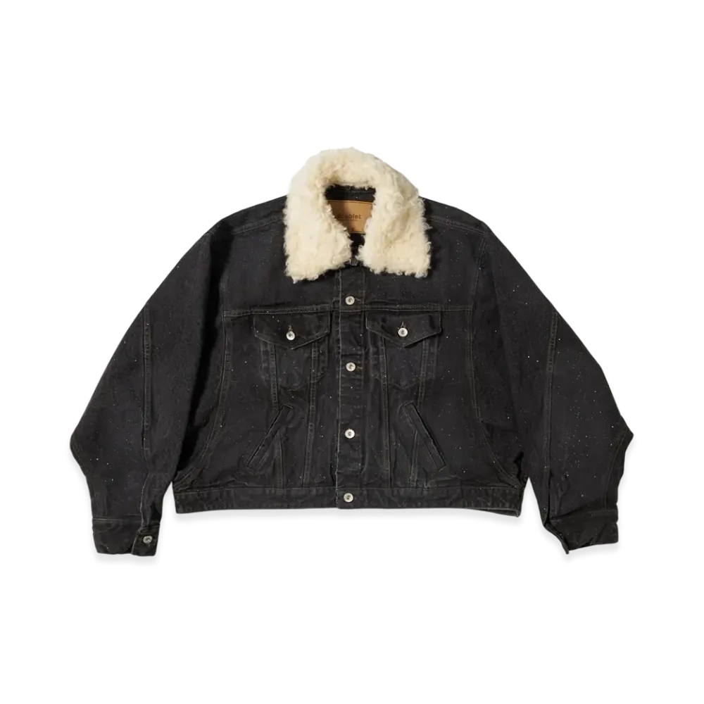 doublet Woven Sequin Denim Jacket "Black"