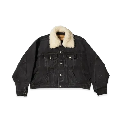 doublet Woven Sequin Denim Jacket "Black"