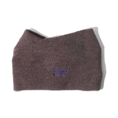 Needles Neck Warmer Merino Wool "Purple"