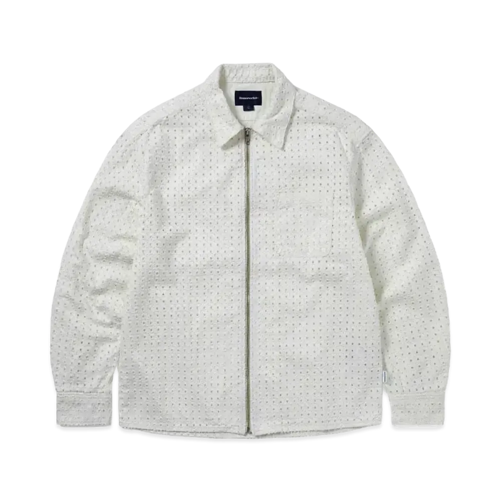 thisisneverthat Damaged Denim Shirt "Off White"