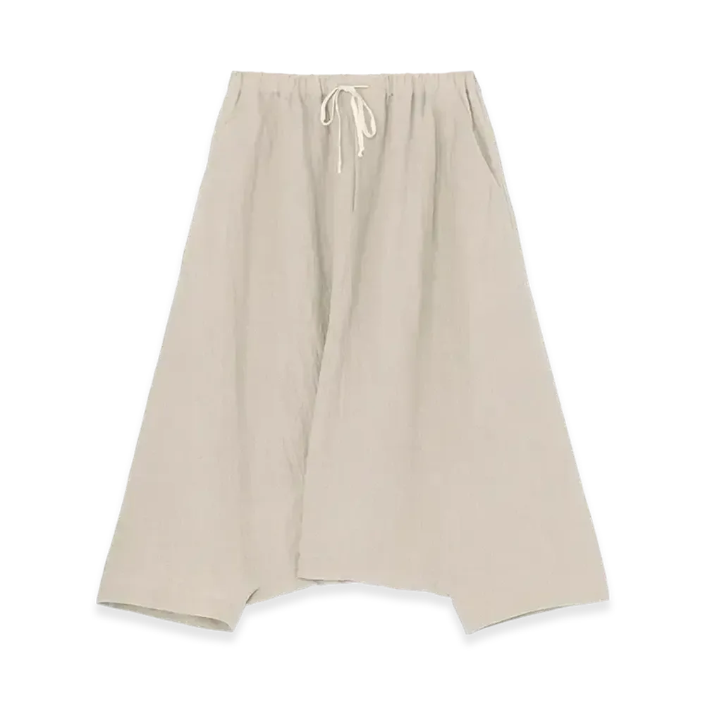 Yohji Yamamoto Linen Sarroule Pants "Ivory"