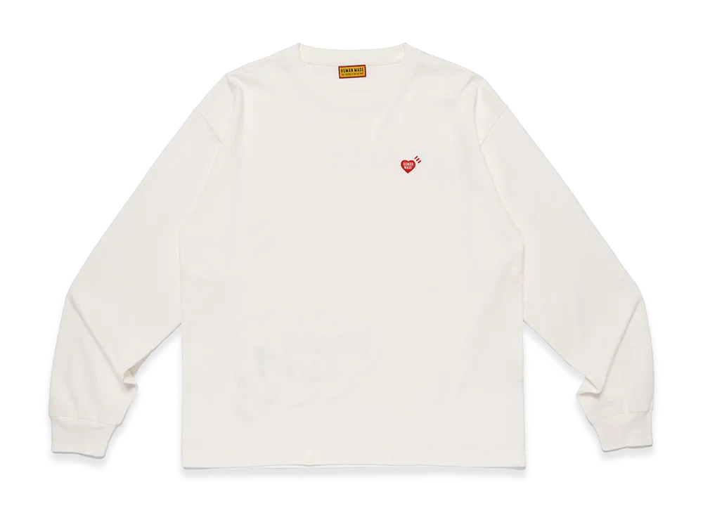 HUMAN MADE Graphic L/S T-Shirt "White"