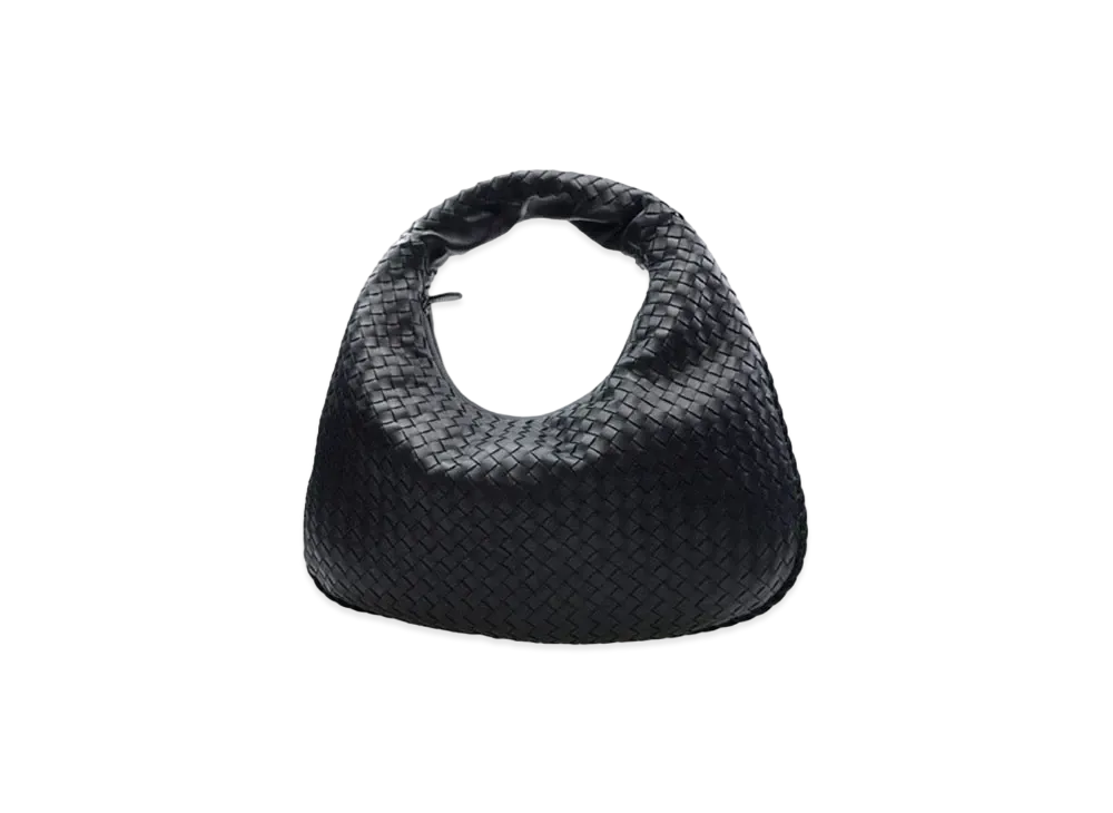 Bottega Veneta Lambskin Hand Bag "Dark Blue"