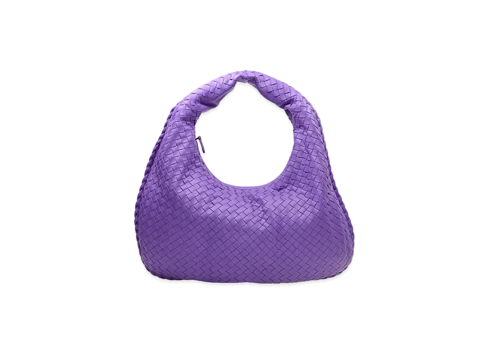 Bottega Veneta Lambskin Hand Bag "Purple"