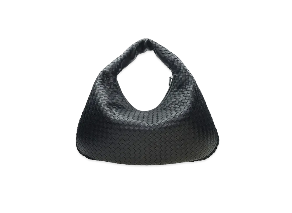 Bottega Veneta Lambskin Hand Bag "Black"