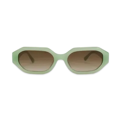 CHARLES & KEITH Gavine Recycled Acetate Oval Sunglasses "MintGreen"