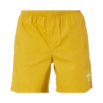 Stussy Basic Stock Beach Shorts "Mustard"