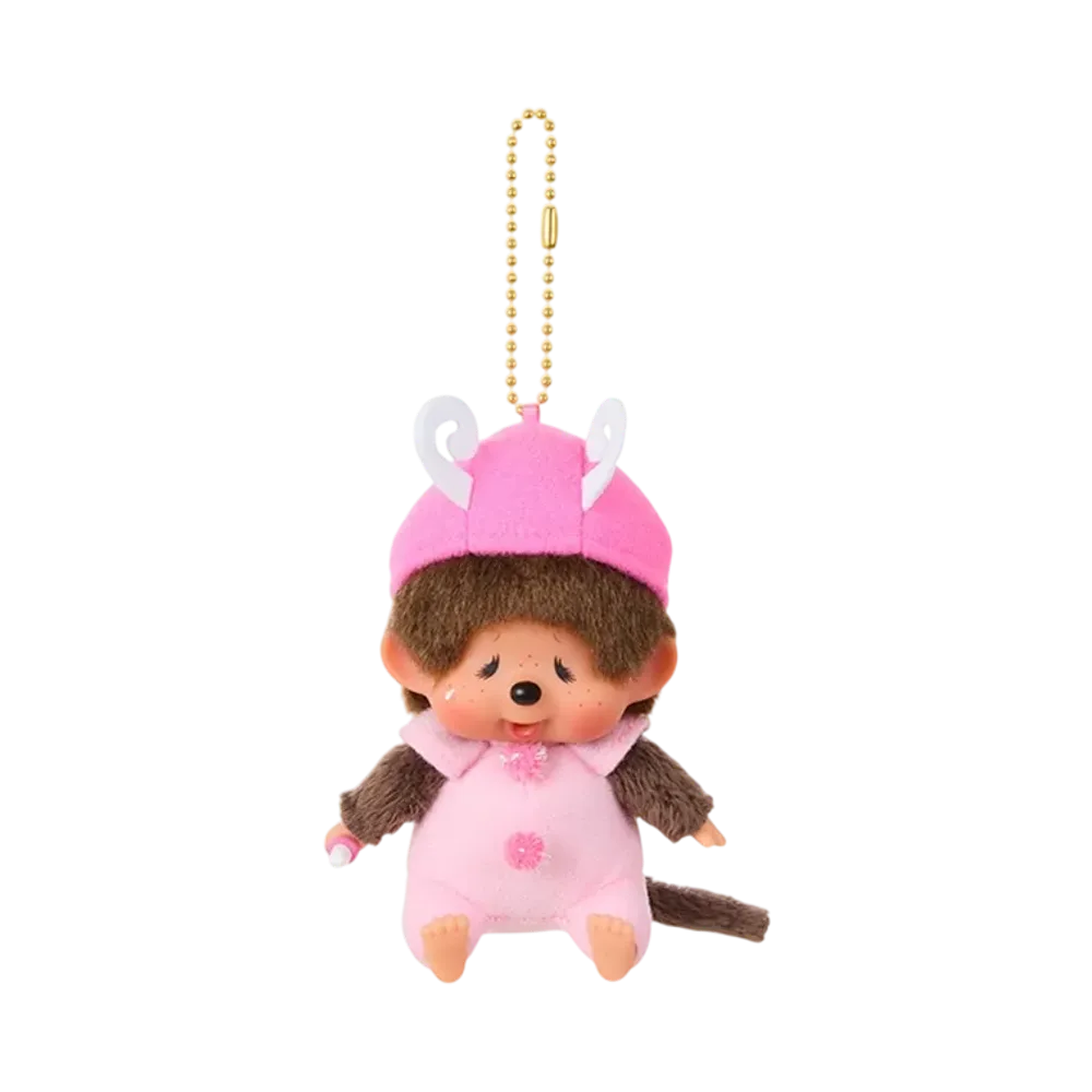 Sekiguchi Monchhichi Kao-deka SS Keychain Butterfly