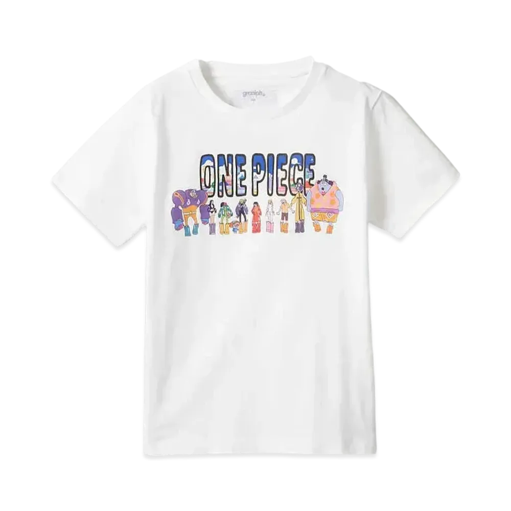 graniph x ONE PIECE Egghead Kids T-Shirt "White"