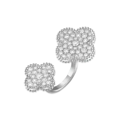 Van Cleef & Arpels Magic Alhambra Entre les Doigts ring "18K White gold/Diamond"