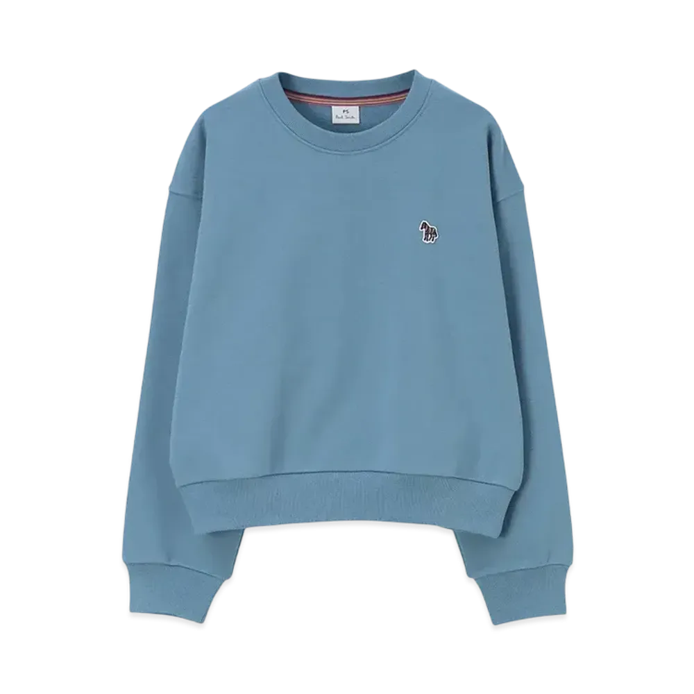 Paul Smith Women's Zebra Patch Sweatshirts "Blue"