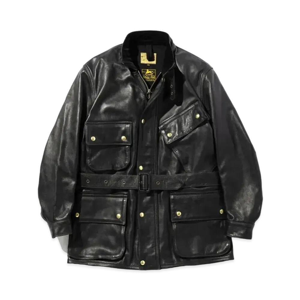 THE REAL McCOY'S Leather Enduro Trial Jacket "Black"