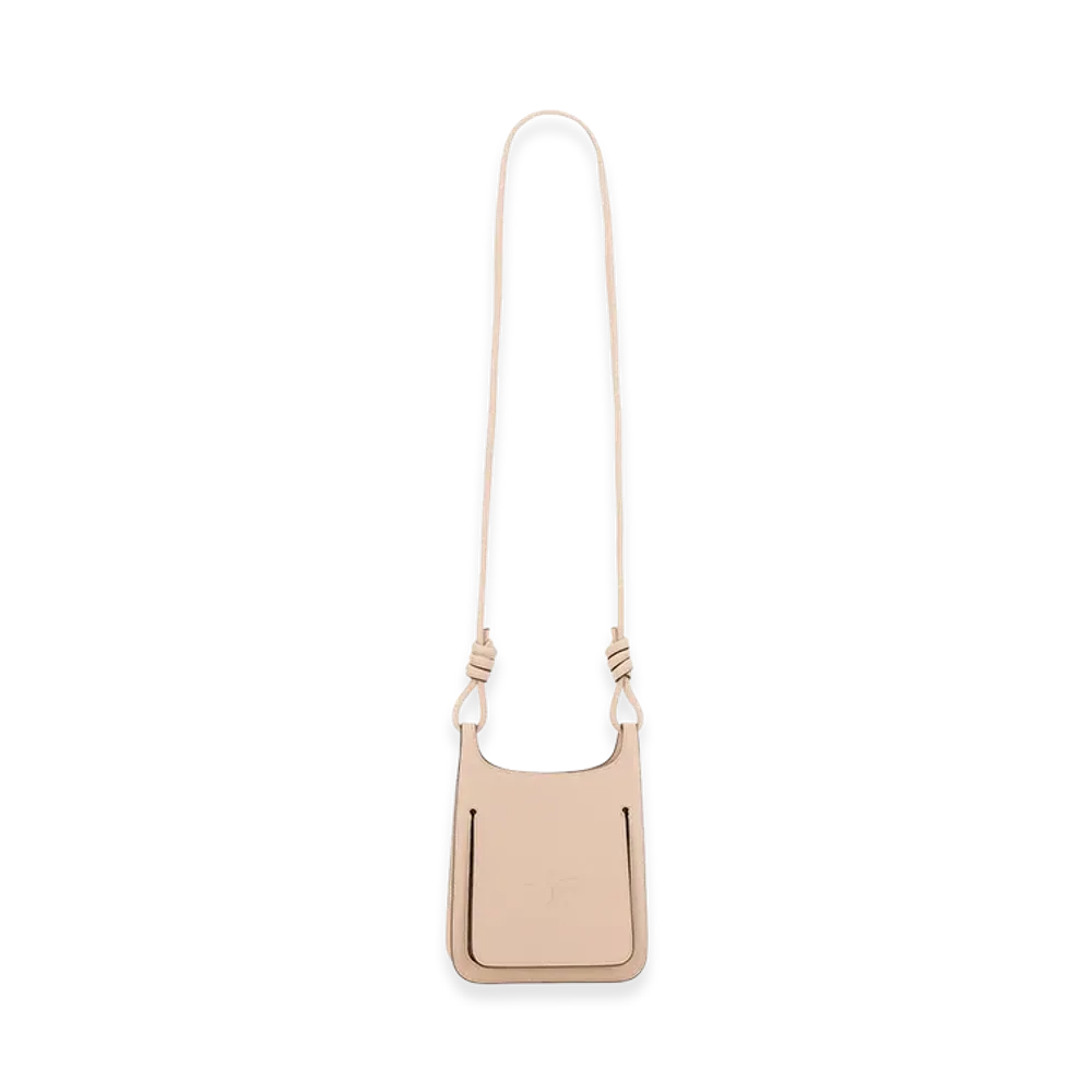 MCM Women's Pastel Leather Mini Himmel Hobo Crossbody Bag "Pink"