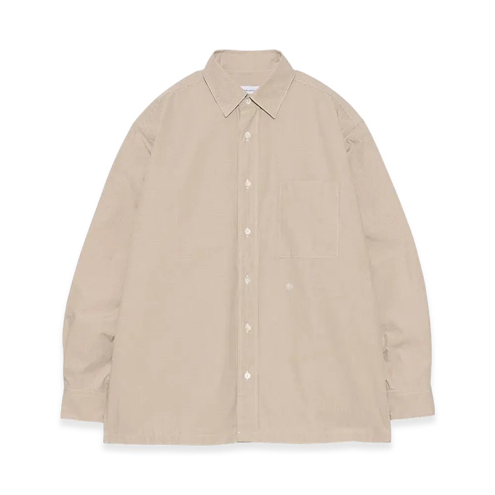 nanamica Traditional Fit Shirt "Beige"