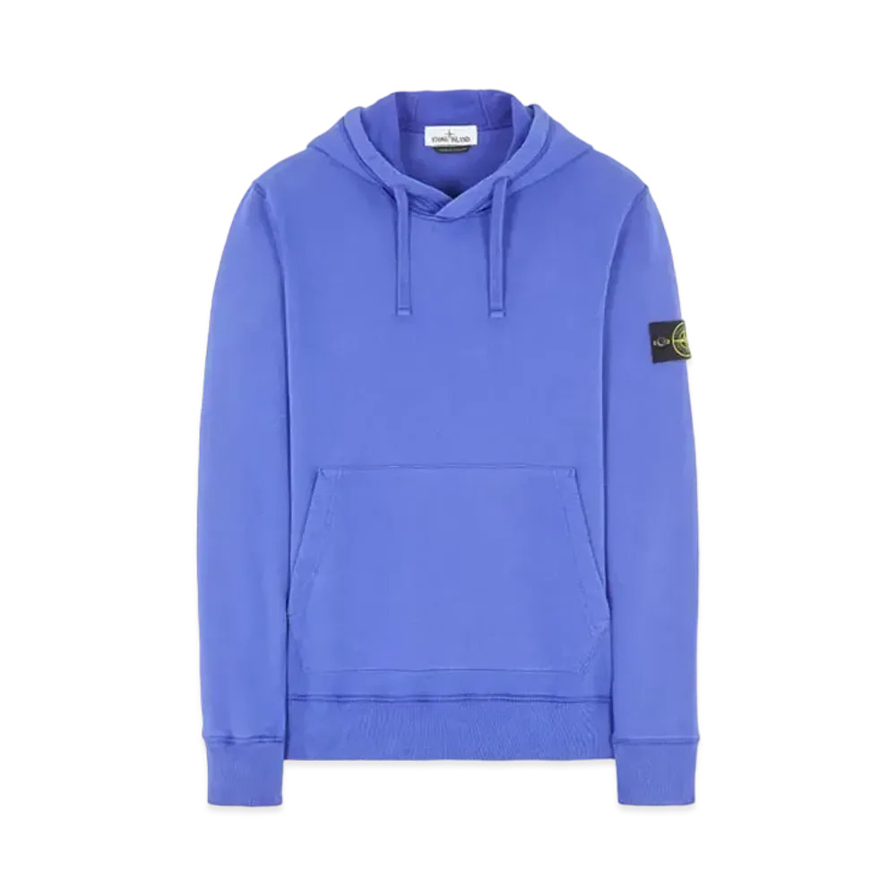 Stone Island 64120 BRUSHED COTTON FLEECE "Periwinkle"