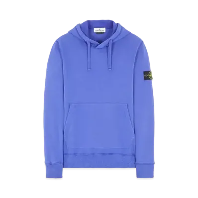 Stone Island 64120 BRUSHED COTTON FLEECE "Periwinkle"