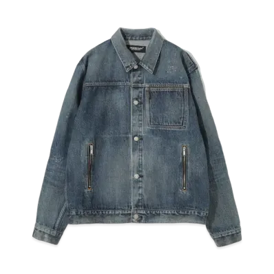 UNDERCOVER Used Distressed Denim Jacket "Light Blue Indigo"