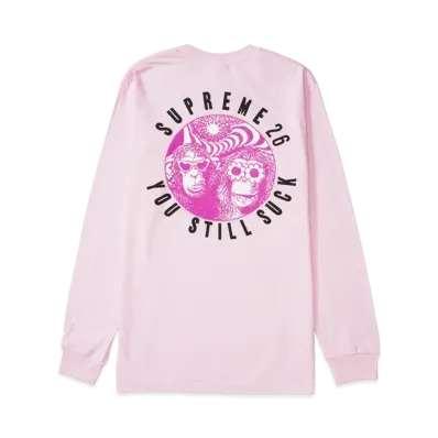 Supreme You Still S**k L/S Tee "Light Pink"