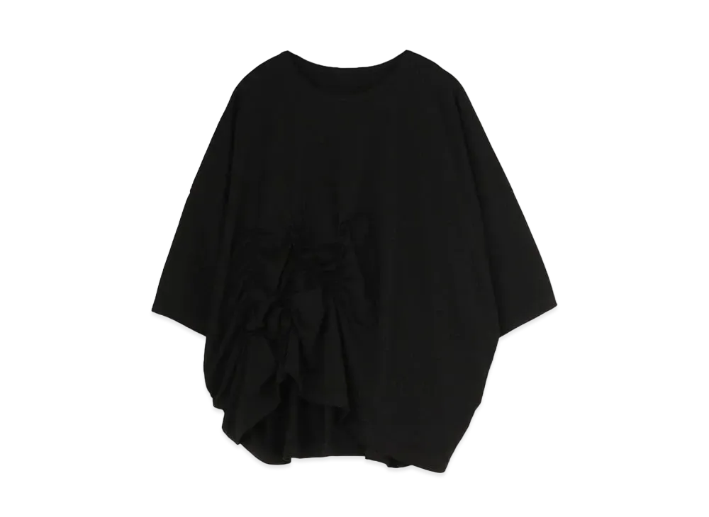 Yohji Yamamoto Y's PLAIN STITCH Y's SHIRRING BIG T "Black"