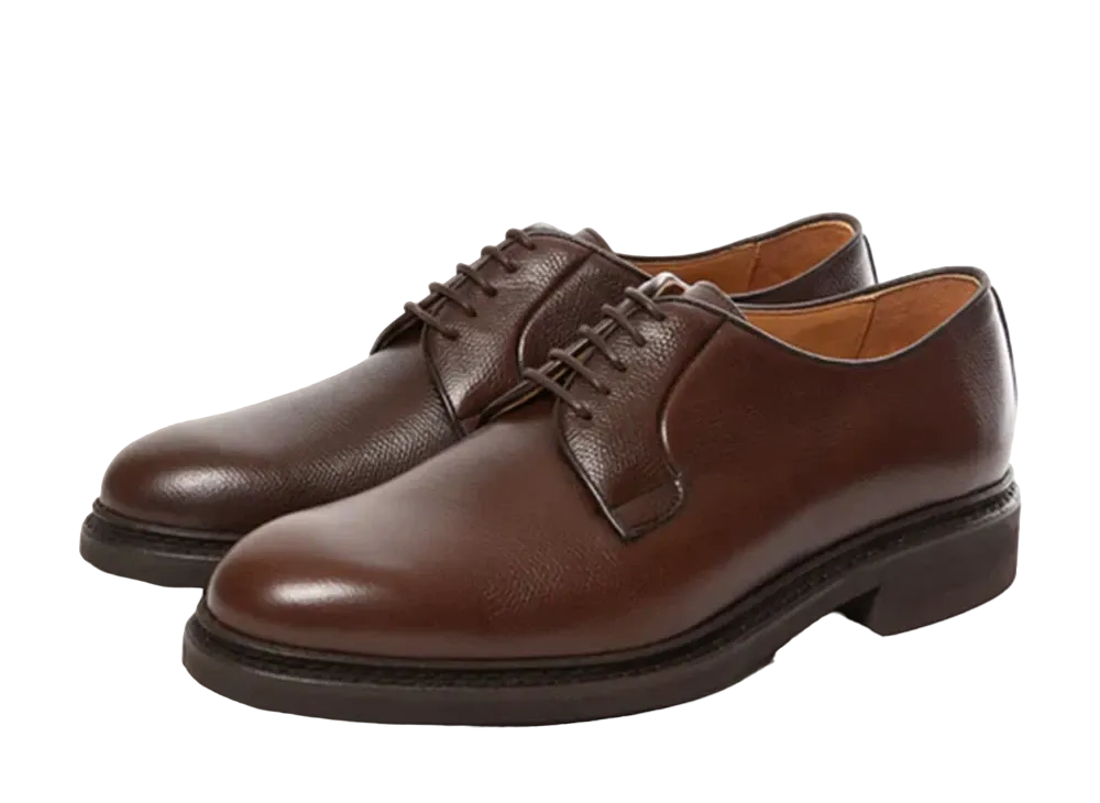 Berwick Plain Toe HO184 Grained Leather "Dark Brown" 3680RUMLDB