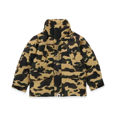A BATHING APE Junior 1st Camo Snowboard Down Jacket "Yellow"