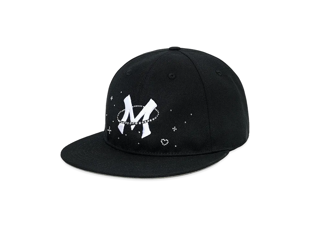 SUPPLIER Moon Rhinestone Baseball Cap "Black"